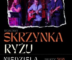 Na plakacie zdjęcie zespołu Skrzynka ryżusK