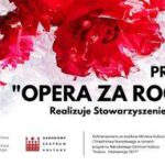 Plakat projektu "Opera za rogiem" realizowanego przez Stowarzyszenie De Facto