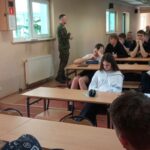 Spotkania się z przedstawicielem wojska z 1 Dywizjonu Przeciwlotniczego w Lesznie st. kpr. Kacprem Gorgonem