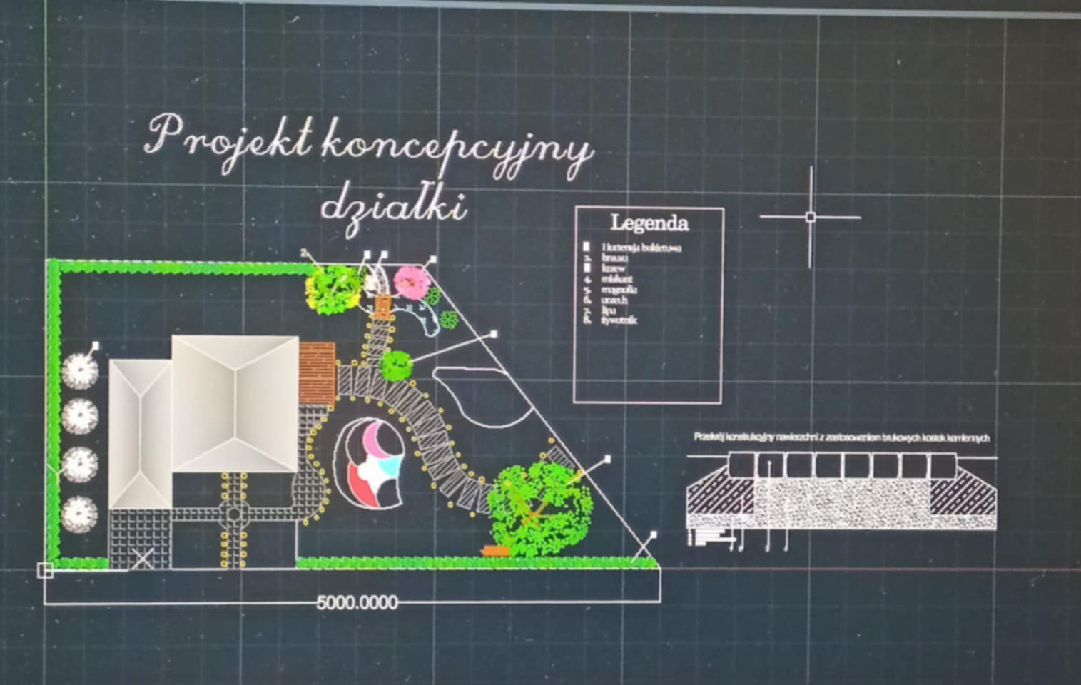 Projekt ogrodu w programie AutoCAD