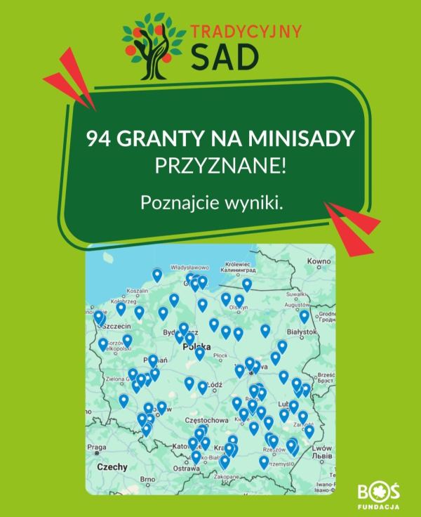 Plakat ogólnopolskiego projektu Tradycyjny Sad