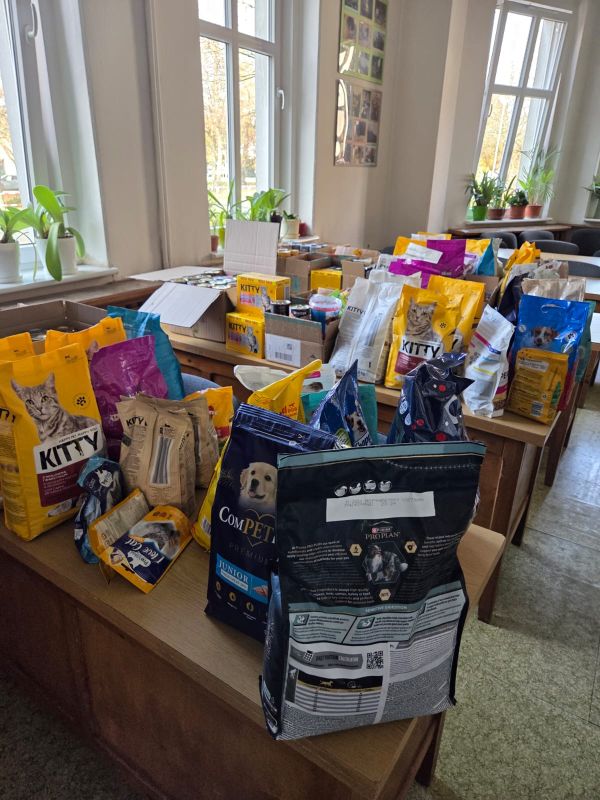 Zbiórka karmy dla zwierząt - zebrane dary