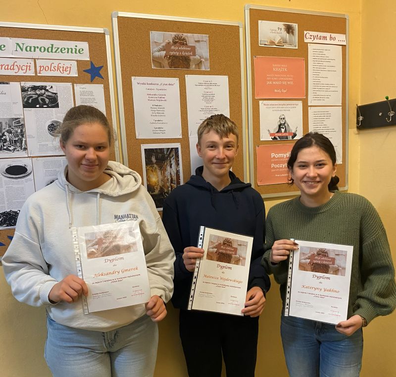 Podsumowanie konkursu czytelniczego „Cytat dnia”