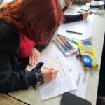 Współpraca szkoły z Centrum Opiekuńczo-Mieszkalnym w Lesznie - prace nad projektem