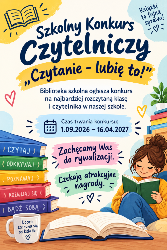 Szkolny Konkurs Czytelniczy „Czytanie – lubię to!”