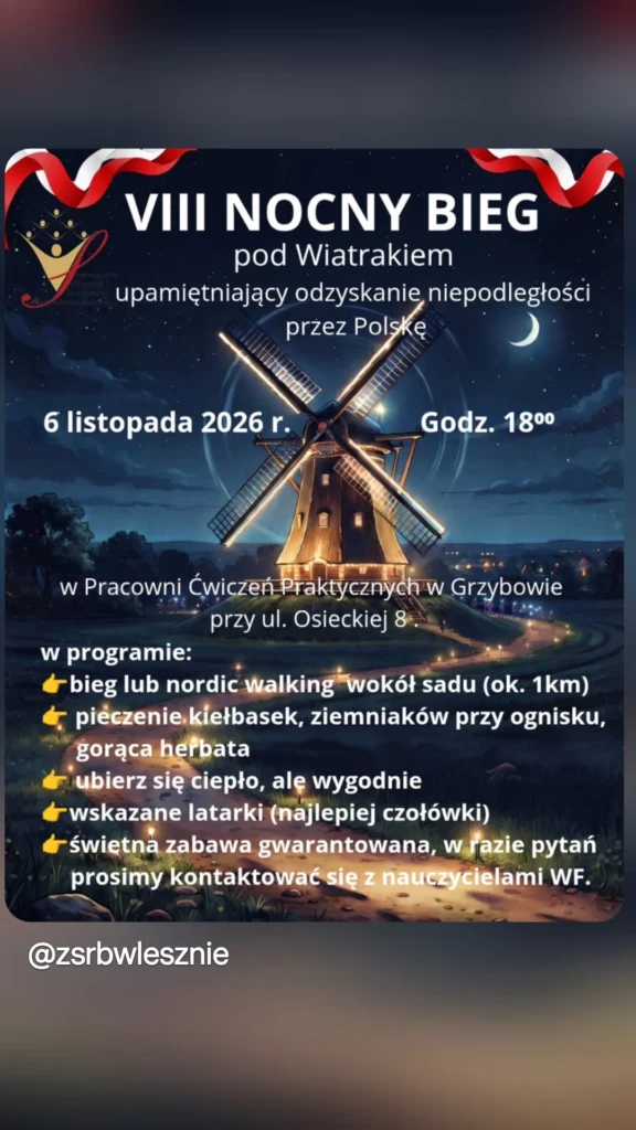VIII NOCNY BIEG pod wiatrakiem